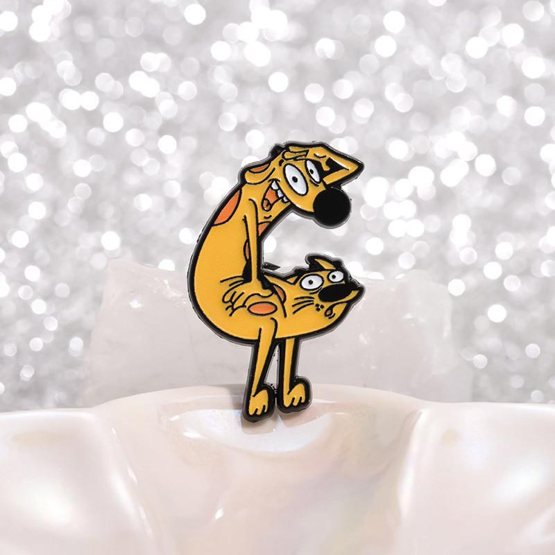 Character Cartoon Charming Alloy Brooch For Stylish Winter Accessories Fashion