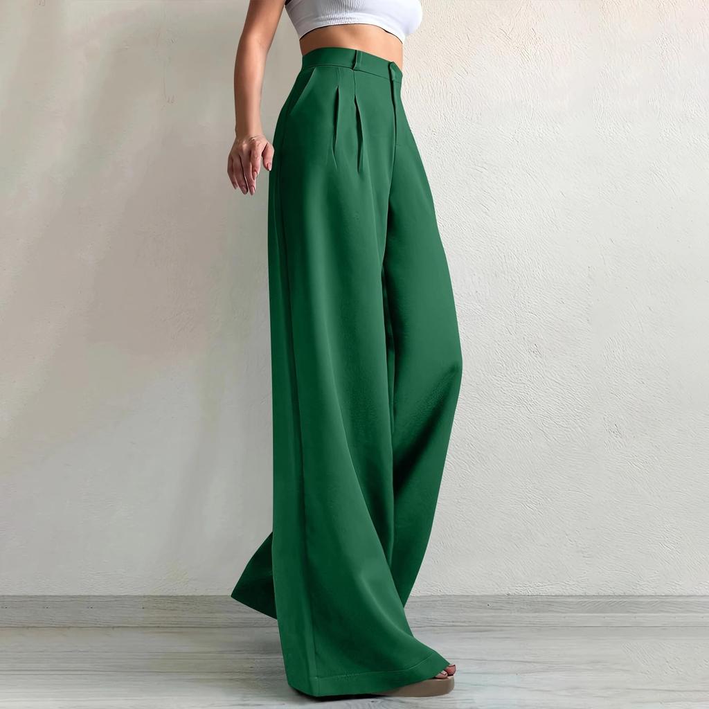 Work Pants Women Business Casual High Waisted Wide Leg Trousers Dressy Work Outfits