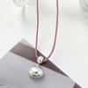 Y2k Bean Pendant Necklace Simple Drawstring Clavicle Chain Short Choker Necklaces for Women Girls 2023 Party Jewelry