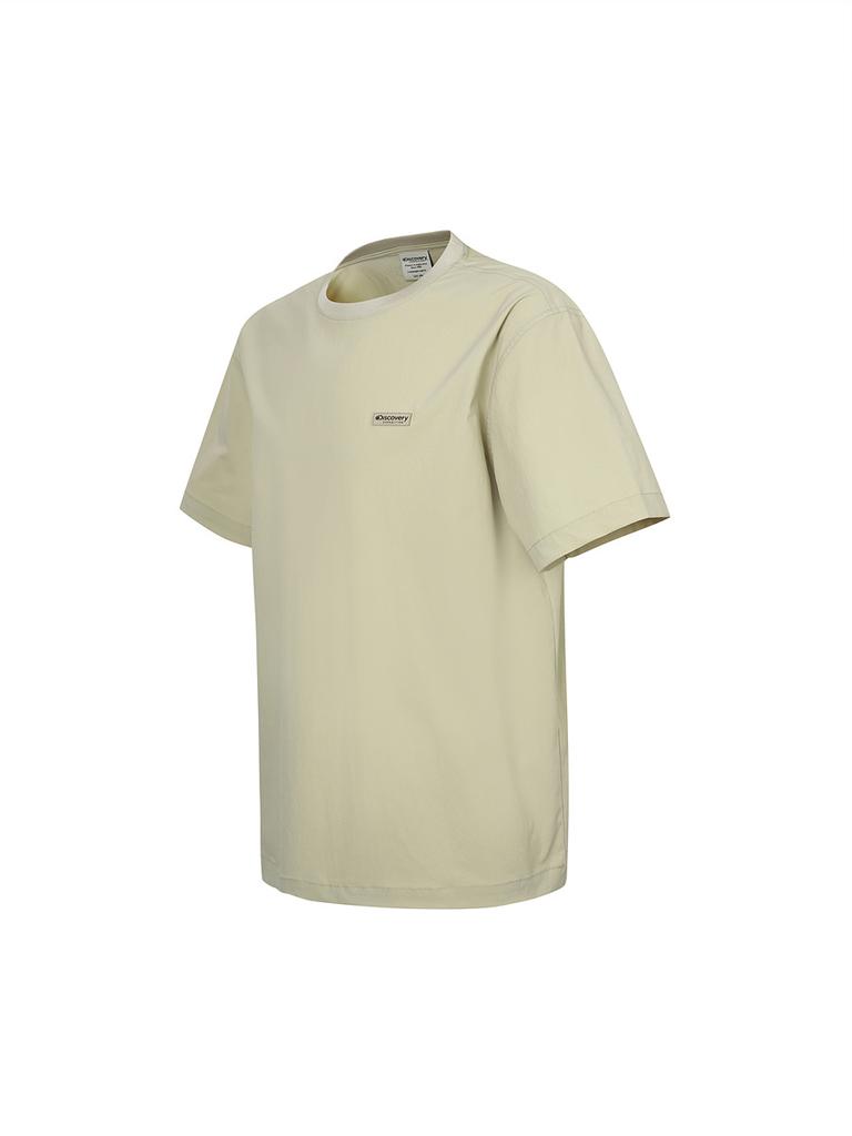 DISCOVERY EXPEDITION Freshvent Woven Essential Short Sleeve T-Shirt (L/Beige)