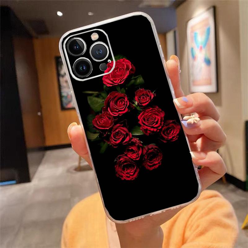 Phone Case For Iphone 17ProMax Air 16 15 14 13 Pro Max 15 16 Pro 15Plus Beautiful Flower Rose