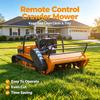 European Spot CE Certified Gasoline Powered Tracked Household Lawn Mower Tracked Rotary Blade Lawn Mower Flail Mower