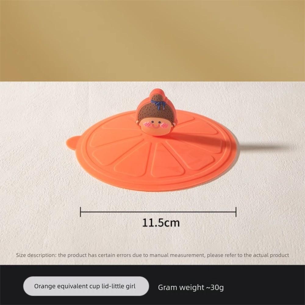 Leak Proof Silicone Mug Cup Cover Heat-Resistant Dustproof Cup Cover Cute Sealed Lids  Tea