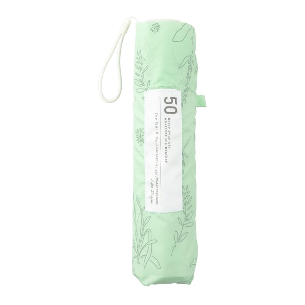 Ogawa Folding Super Mint Flower or Cynthia (Ogawa) Women's Umbrella, Ultra-Lightweight (100g), Water-Repellent, Durable, Windproof, Design, Stylish,