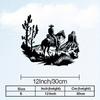 Vintage Iron Western Cowboy Horse Wall Art, Weather-Resistant Farmhouse Decor & Gift