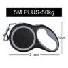 3m 5m 8m 50kg Dog Leash Retractable Roulette Collar for Small Big Dog Accessories Adjustable Durable Walking Hiking Bulldog Rope