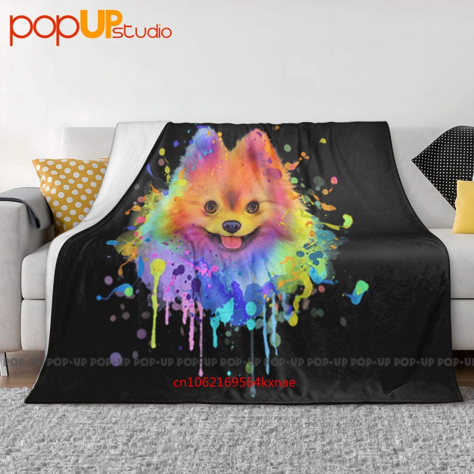 

Art Pomeranian Cute Doggy Dog Lover Ultra-Soft Blanket Quilt Winter Sofa Cover Bed Covers 30x40in