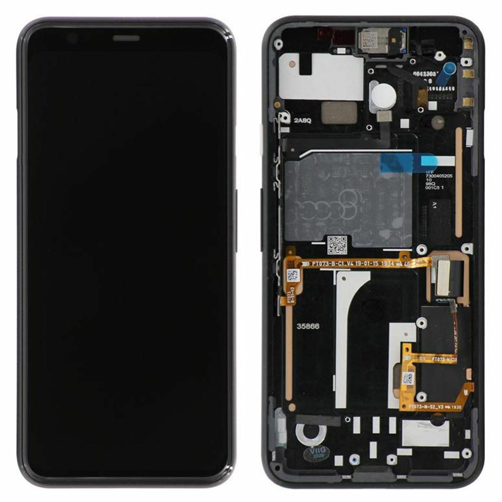 

For Google Pixel 4 G020M G020I OEM Grade S OLED Screen and Digitizer Assembly+Frame (Without Logo) Black