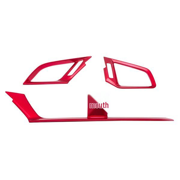 Red ABS Decorative Strip for 10th Gen Car Air Conditioner Vent