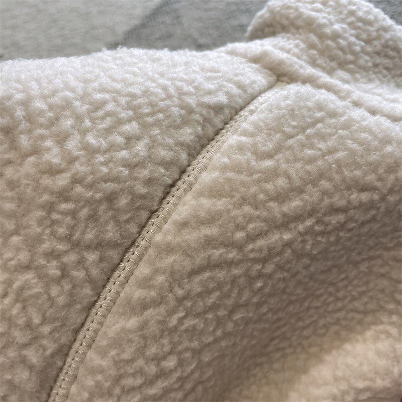 Men's and Women's Windproof, Cold-Resistant, High-Density Fleece Jacket with Stand-Up Collar for Autumn/Winter.