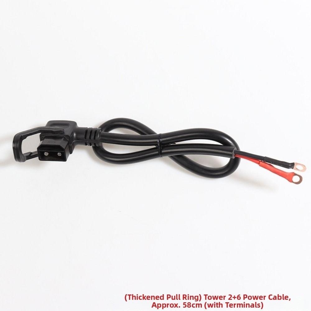 Black 2+6 Lithium Battery Charing Wire Electric Vehicle Connector Cable  for Tower Battery Cabinet