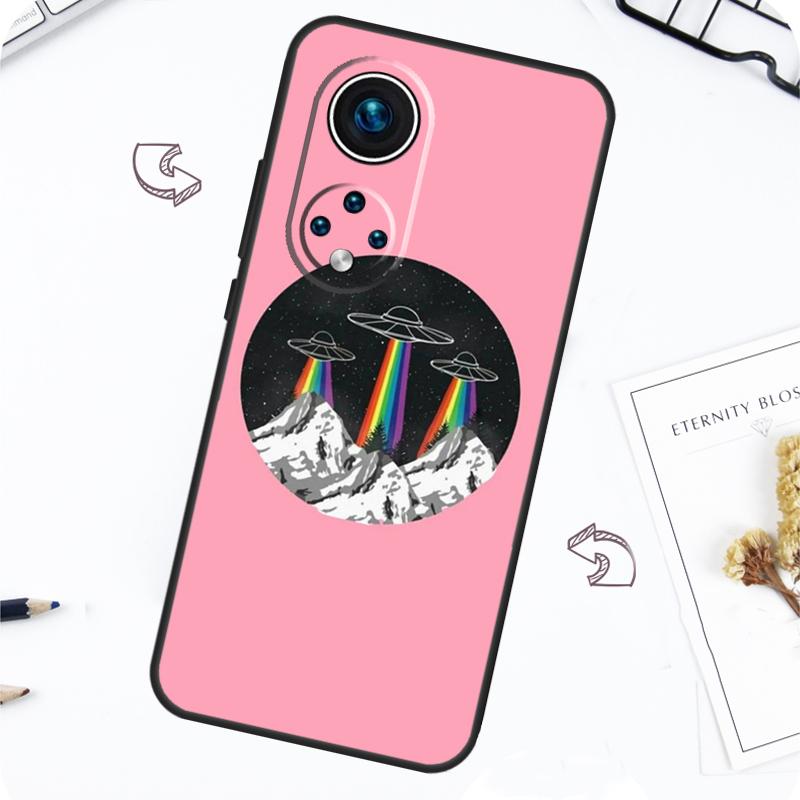 Aesthetic Alien Case For Honor Magic 7 5 6 Pro Honor 200 Pro X9b X9a X8b X8a X8 X9 X9c 50 70 90 Lite Cover