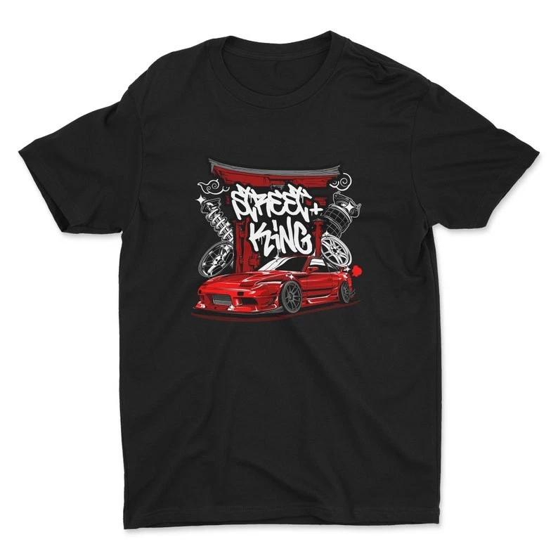 180SX S13 Street King Car T-Shirt | JDM Shirt, Car Enthusiast Tee,Car Guy Shirt XXXXL