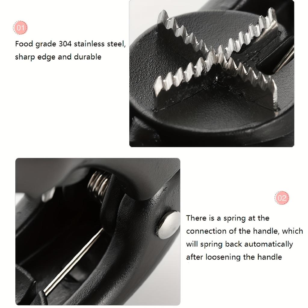 Chestnut Walnut Cracker Shelling Nut Shell Opener Tool with Blade Lever Mechanism Hazelnuts Acorns Pignoli Shell Removal Gadget