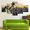 5Pcs Statue of Liberty New York Skyline Canvas Picture Wall Art Print Pictures Paintings Poster Room Decor Modern Abstract