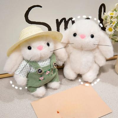 15cm Gardener Peter Rabbit Pelúcia Brinquedo Feito à Mão Bonito Vestir Roupas E Chapéu Boneca Pelúcia Brinquedo Decoração de Casa Presente de Namorada Infantil