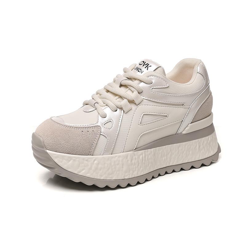Autumn New Thick-soled Heightening Casual Running Sneakers Women's Shoes Versatile Shoes