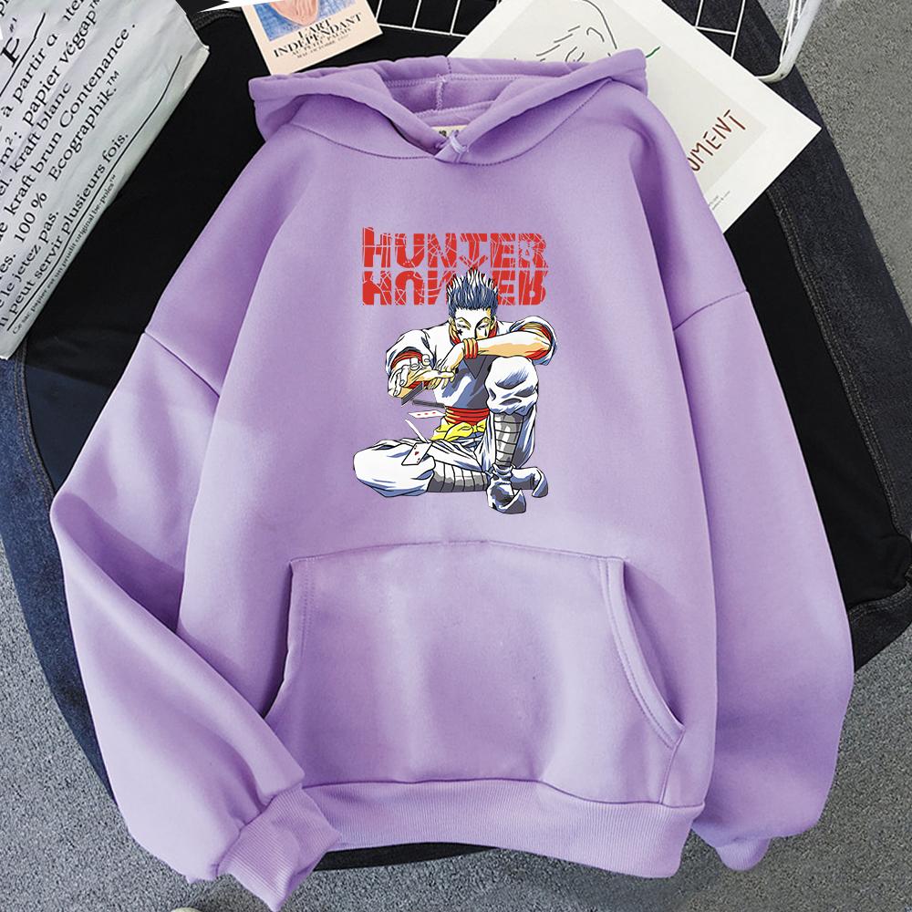 Cute Unisexs Hunterxhunter Hoodies Hunter X Hunter Unisex Women Pullovers Hoodies Sweatshirts Killua Zoldyck Hisoka 90s Anime Hoody