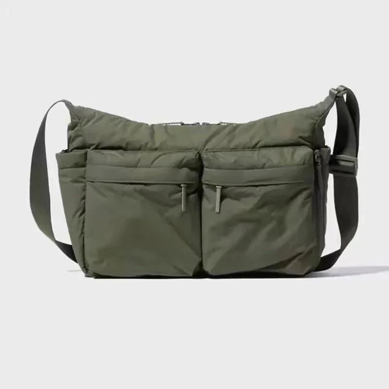 Casual Nyl Shoulder Bag for Women Large Capacity Computer Bag Travel Men's Multi-pocket Sports Messenger Bag Tote Handbags