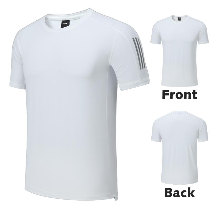 T-shirt Estiva Sportiva in Seta Ghiaccio Uomo Magliette a Maniche Corte da Corsa Uomo T-shirt Sottile Monocolore Top Felpa Unisex Elasticità