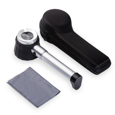 ZISIZ Metal LED Magnifying Glass with Scale