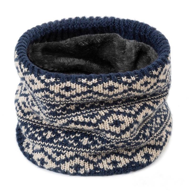Fashion Soft Knitted Neck Warmer Sports Scarf for Women Men Face Cover Winter Running Skating Hiking Cold-Proof Thick Collar