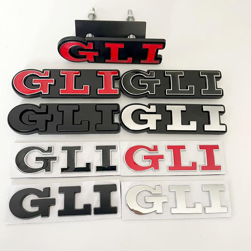 OPQ1 2026 Hot VOLKSWAGEN 3D Metal Car Letters Rear Trunk Front Grill GLI Logo Badge For Golf Bora VW Jetta MK4 MK5 MK6 MK7 GLI Emblem