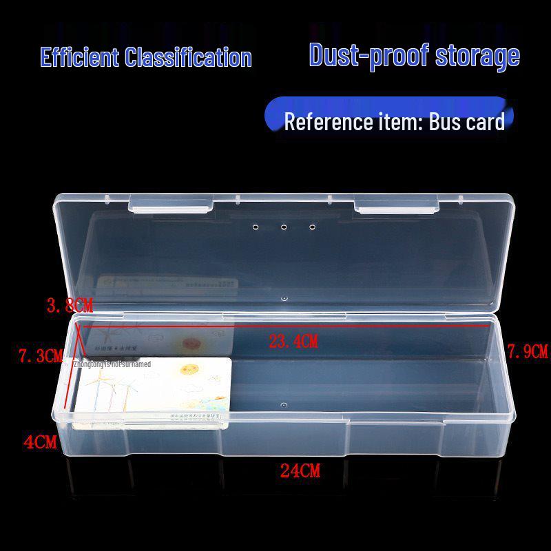 Transparent Rectangular Craft & Storage Box - Small Parts Organizer