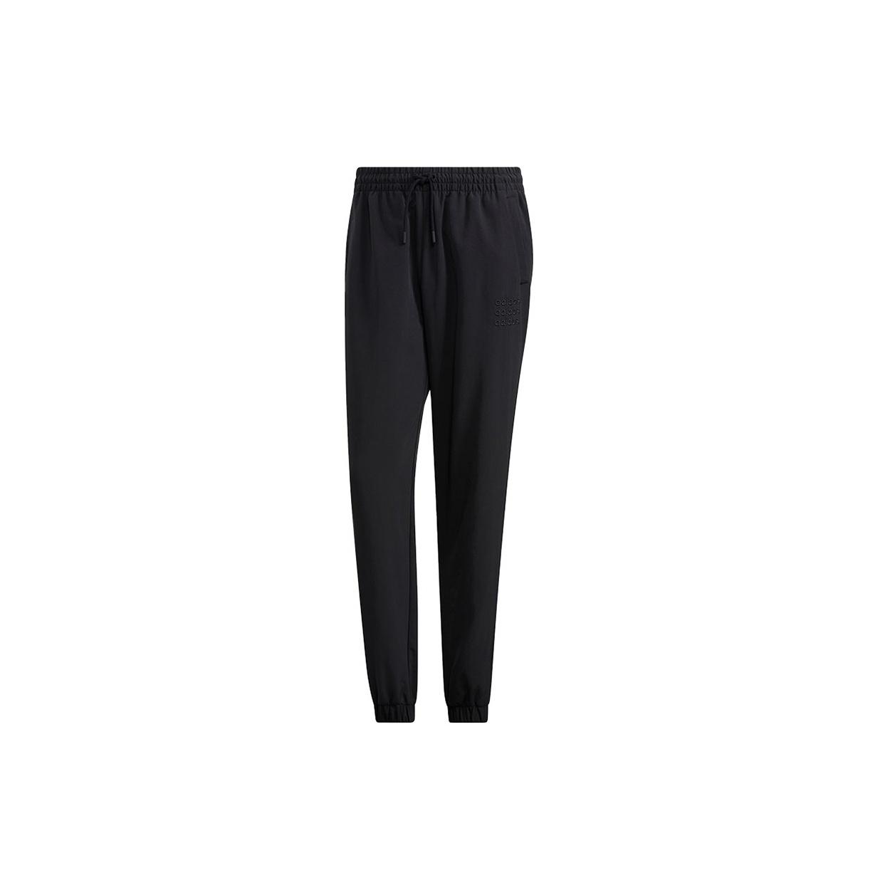 Men s adidas neo Ce C+ Wvn Tp Solid Color Knit Bundle Feet Athletics Sports Pants/Trousers/Joggers Black H14218 S