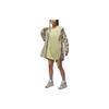 Jordan Logo Solid Color Loose Breathable Round Neck Casual Short Sleeve Dress Women Dresses Yellow DO5052-821