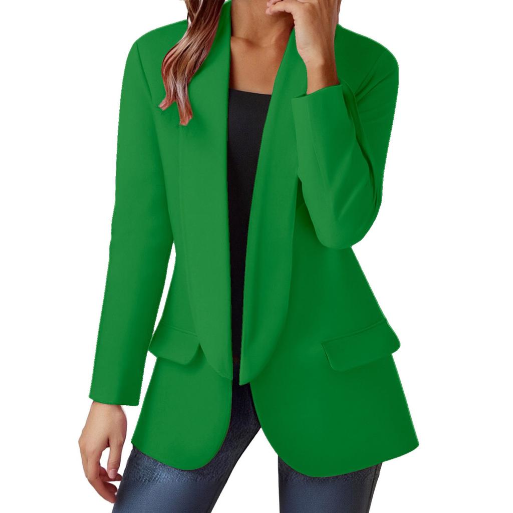 Women's  Fashion  Long Sleeve Open Front  Business Casual Cardigan, Fashion Jacket,