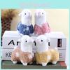 Chaveiro de Pelúcia Alpaca Doce Pequena Darling 12cm Animal de Pelúcia Enfeite de Bolsa