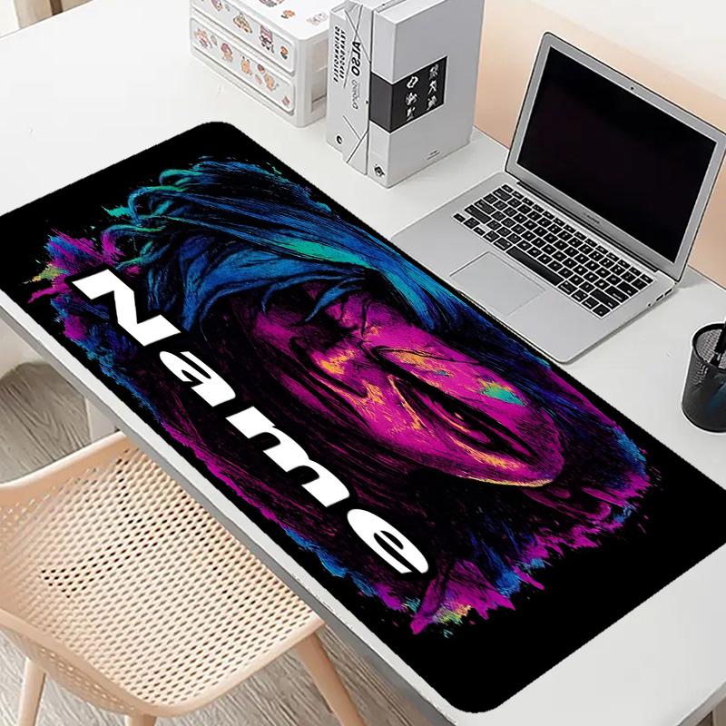 Custom Name Personalized Jinx Pattern Mousepad, Laptop PC Desk Mat, Decorative Desk Mat for Home Keyboard Pad Gift