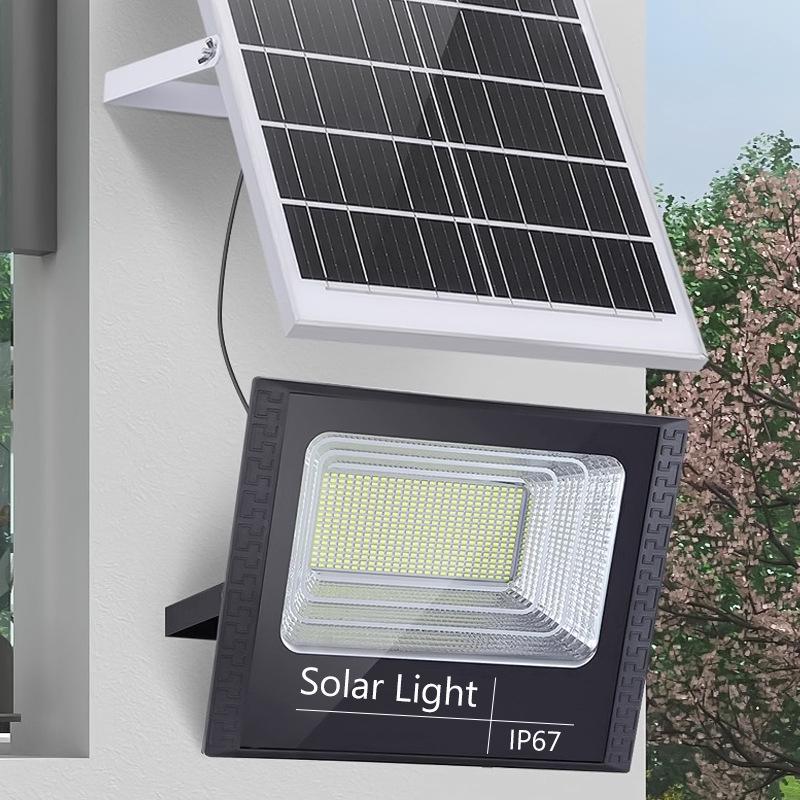Automatic Solar Courtyard Floodlight: Dual-Head Design for Outdoor and Street Lighting