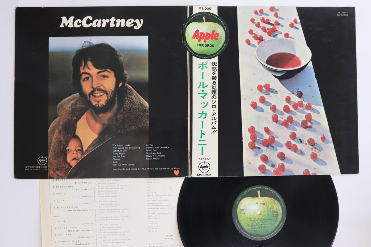 

LP Пластинка PAUL MCCARTNEY - Mccartney AP8963 APPLE 1970 Япония Obi Rock Б/у