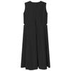 Calvin Klein Jeans Elegant Lace-Up Waist Embroidered Solid Color Sleeveless Dress Women Dresses Space-Black J221175BEH