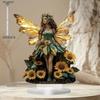 Sunflower Fairy Acrylic Elves Home Tabletop Decorations, Office, Studio, display Case, Tabletop Desktop Ornament Decor Sign Gift, Nurseries, Home Desk
