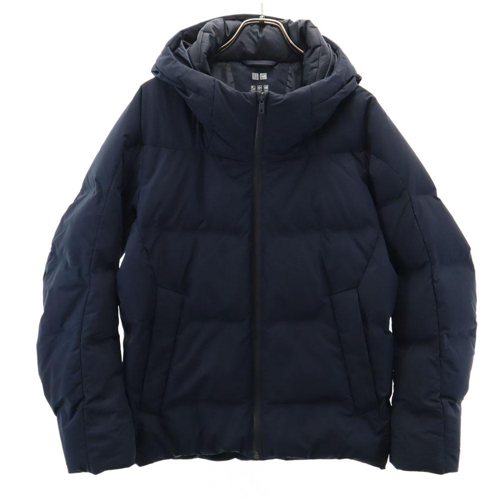 

UNIQLO Long sleeve seamless Down jacket M Navy system hood Men s Used