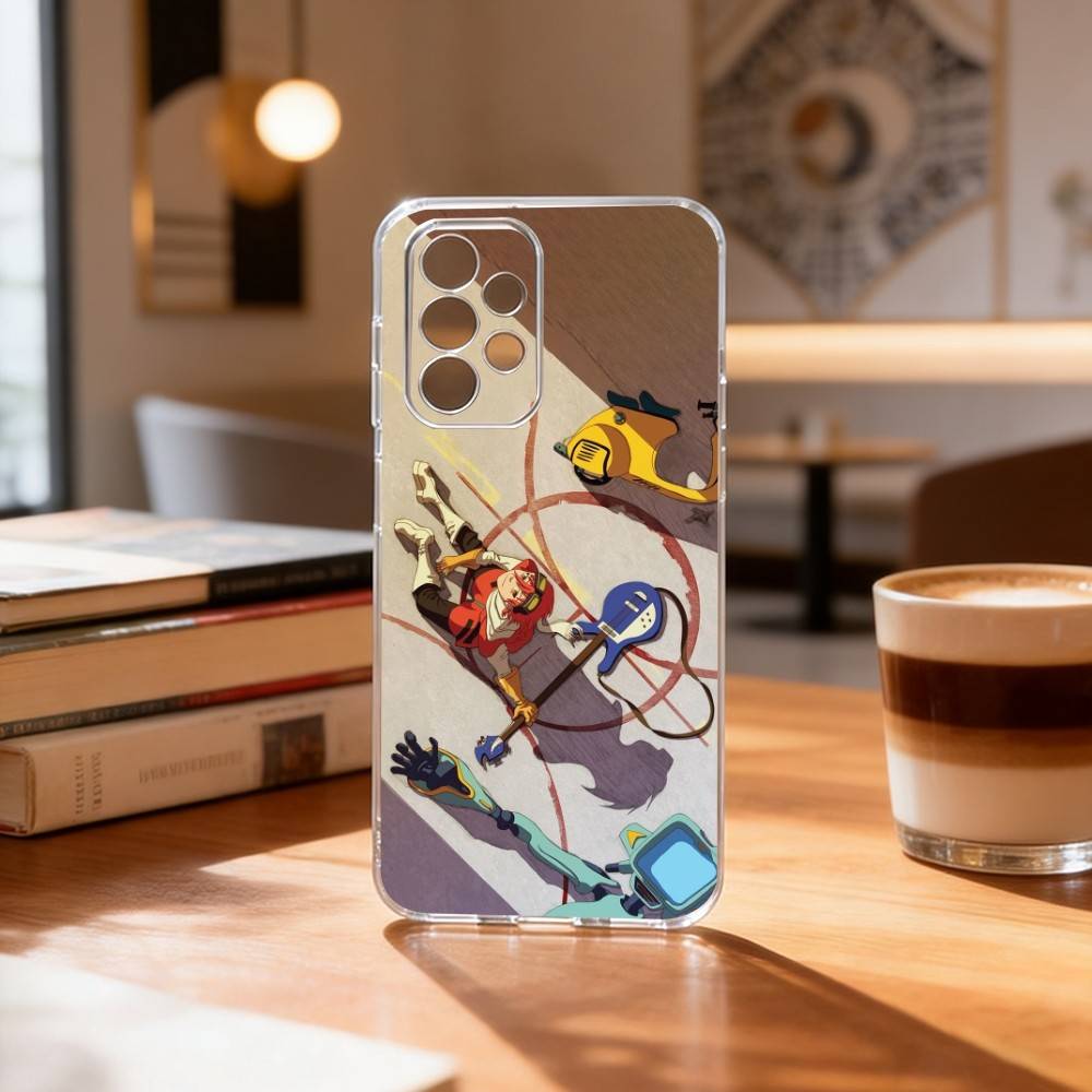 FLCL First L-Love C-Cyber Love  Phone Case For Samsung S25,S24,S21,S22,S23,S30,Ultra,S20,Plus,Fe Transparent Cover