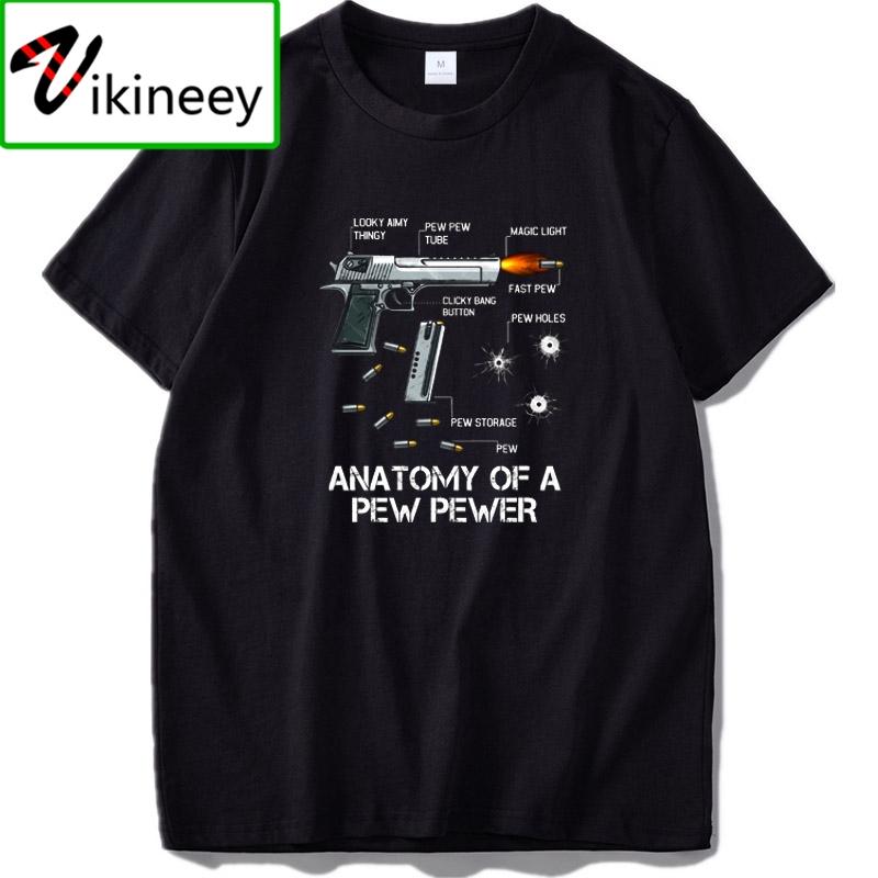 Anatomy of A Pew Pewer T Shirt Ammo and Gun AUnisexdUnisext Meme Lovers T Shirt EU Size 100 Cotton Soft Breathable Tee Tops
