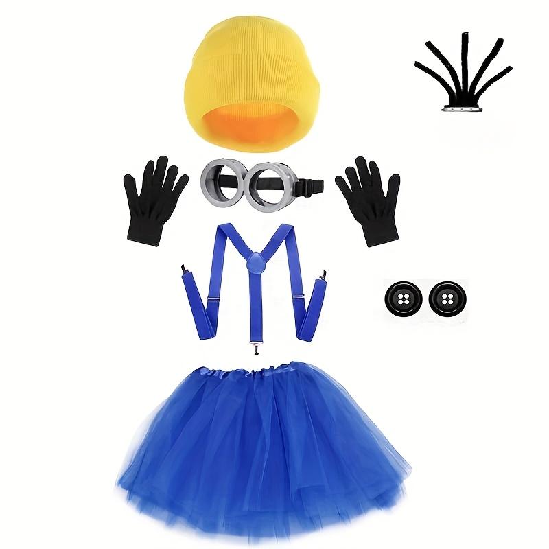 Halloween Costume For Adult Women Goggles Glasses Beanie Hatsglovestutu Skirtsuspenders Accessories Cosplay Party Set
