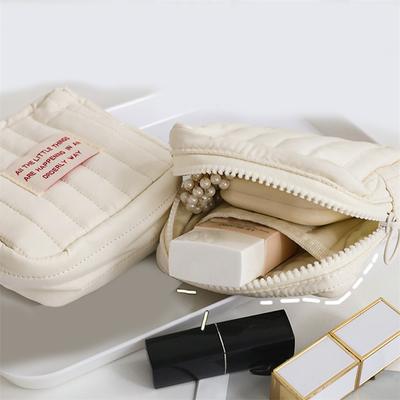 Kore Kare Küçük Makyaj Çantası Öğrenci Küçük Kulaklık Sıfır Cüzdan Kız Taşınabilir Ruj Saklama Torbaları