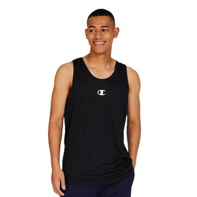 Modern Tank Crew Highly Recycled Rubber One Point TANK TOP DRYSAVER Black Top, Neck, Breathable, Antibacterial, Polyester, Print, Logo,