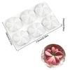 Flower Shape Silicone Molds Making Mousses Cake Molds Decorating Baking Tool for Making Chocolate Fondant Dessert