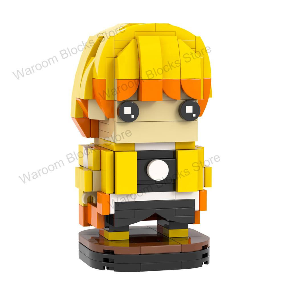 MOC Demon Bricks Anime Figure Slayer Head Tanjirou Mitsuri Inosuke Building Blocks Friends Gift Toys For Children Adult 3D Medol
