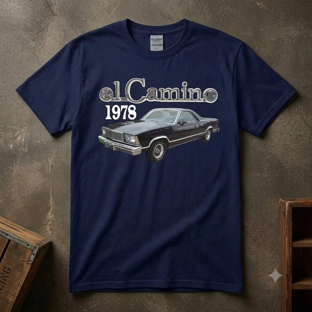 NEW! 1978-87 Chevy El Camino T Shirt Retro Car Tee Free Ship M