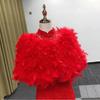Women's Fur Cape Shawl for Winter Weddings & Evenings