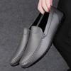 Men's Solid-Color Loafers Breathable And Comfortable Lazy Shoe Casual Driving Shoes Anti - Slip And Wear-Resistant Walking Shoes