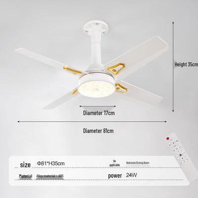 Oeny Ultra-leiser 4-Blatt Deckenventilator mit Licht