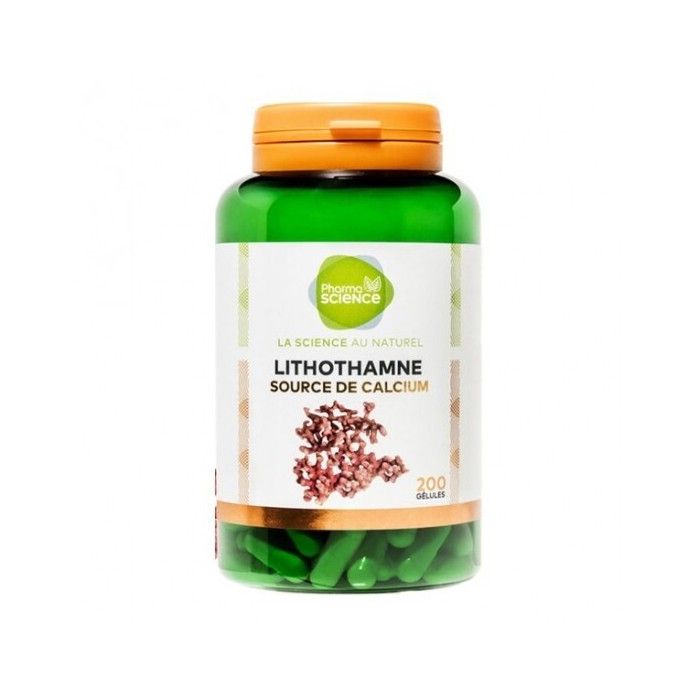 Pharmascience Lithothamne Source De Calcium 200 Gélules